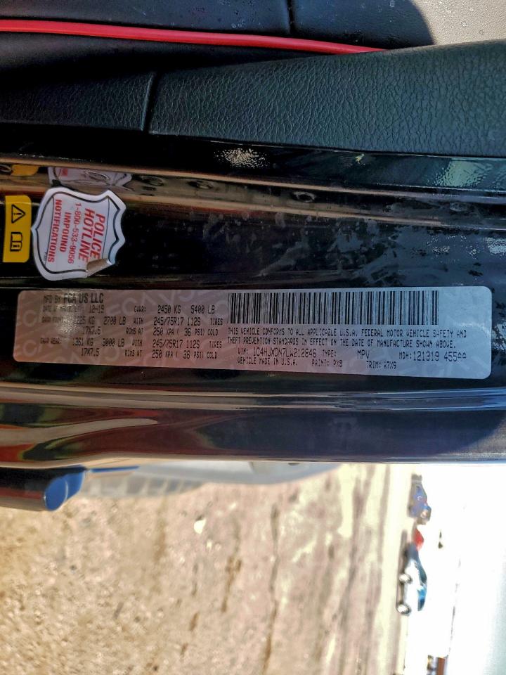 2020 Jeep Wrangler Unlimited Sport VIN: 1C4HJXDN7LW212846 Lot: 93530205