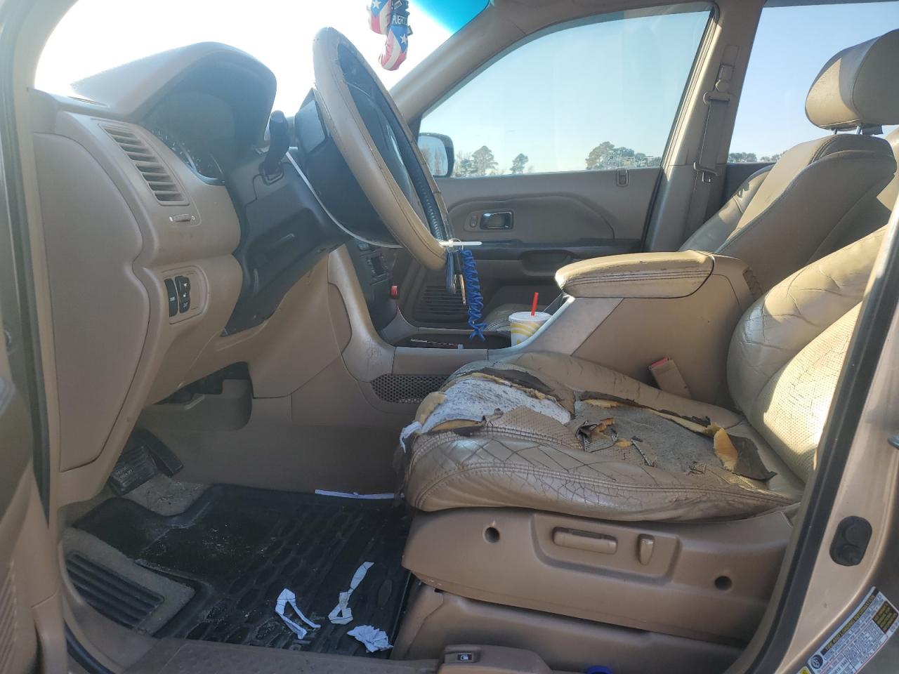 2004 Honda Pilot Exl VIN: 2HKYF18554H585951 Lot: 93362865