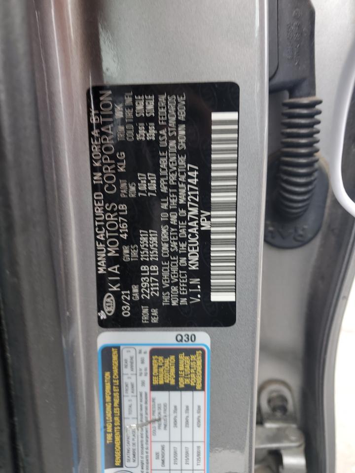 2021 Kia Seltos S VIN: KNDEUCAA7M7217447 Lot: 93037805