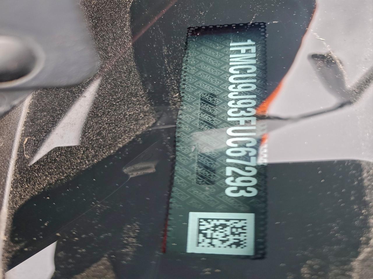 2015 Ford Escape Titanium VIN: 1FMCU9J93FUC67293 Lot: 94321395