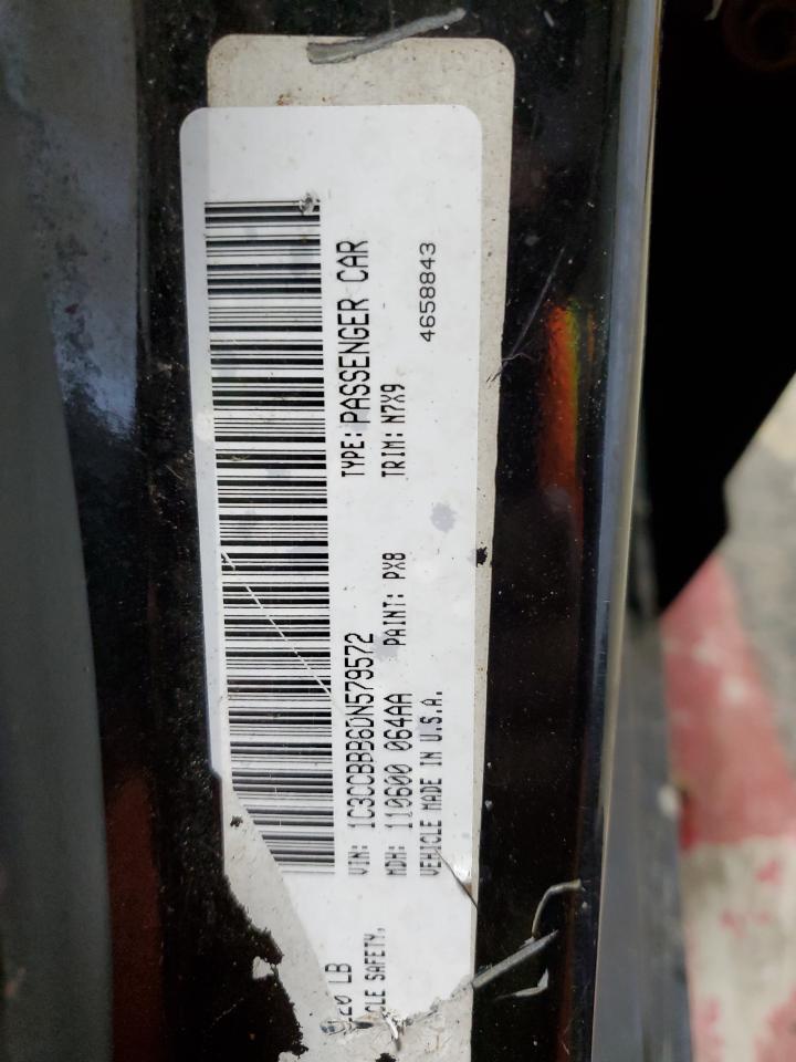 2013 Chrysler 200 Touring VIN: 1C3CCBBB6DN579572 Lot: 93139315