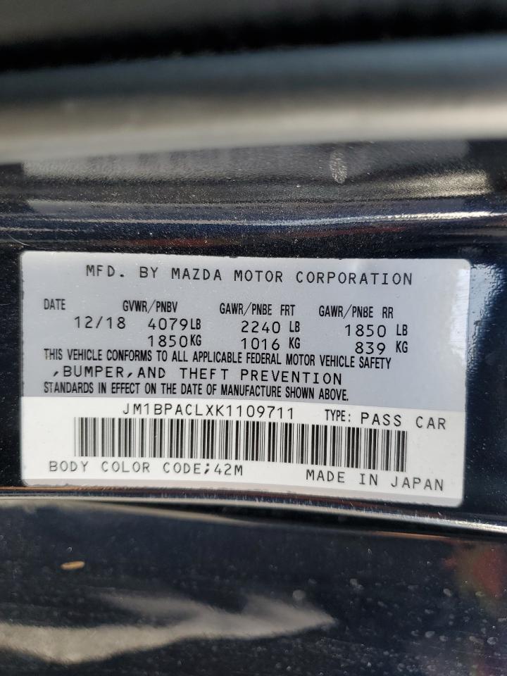 2019 Mazda 3 Preferred Plus VIN: JM1BPACLXK1109711 Lot: 91473215