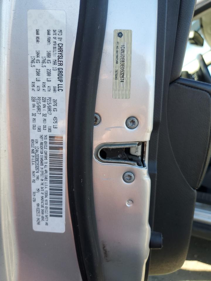 2014 Jeep Compass Latitude VIN: 1C4NJDEB9ED532674 Lot: 93551195