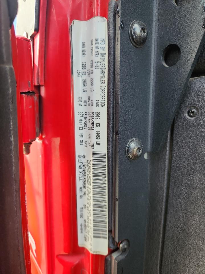 2001 Jeep Wrangler / Tj Sport VIN: 1J4FA49S81P360588 Lot: 92668355