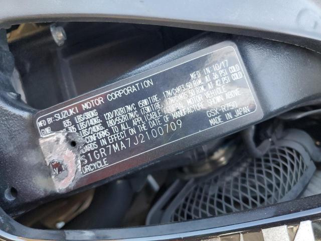 2018 SUZUKI GSX-R750   