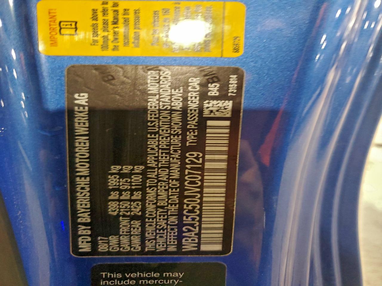 2018 BMW M240I VIN: WBA2J5C50JVC07129 Lot: 94369865