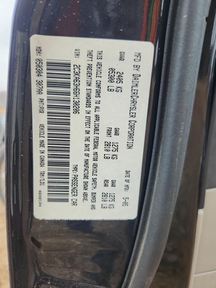 2006 Chrysler 300C VIN: 2C3KA63H66H130206 Lot: 93397875