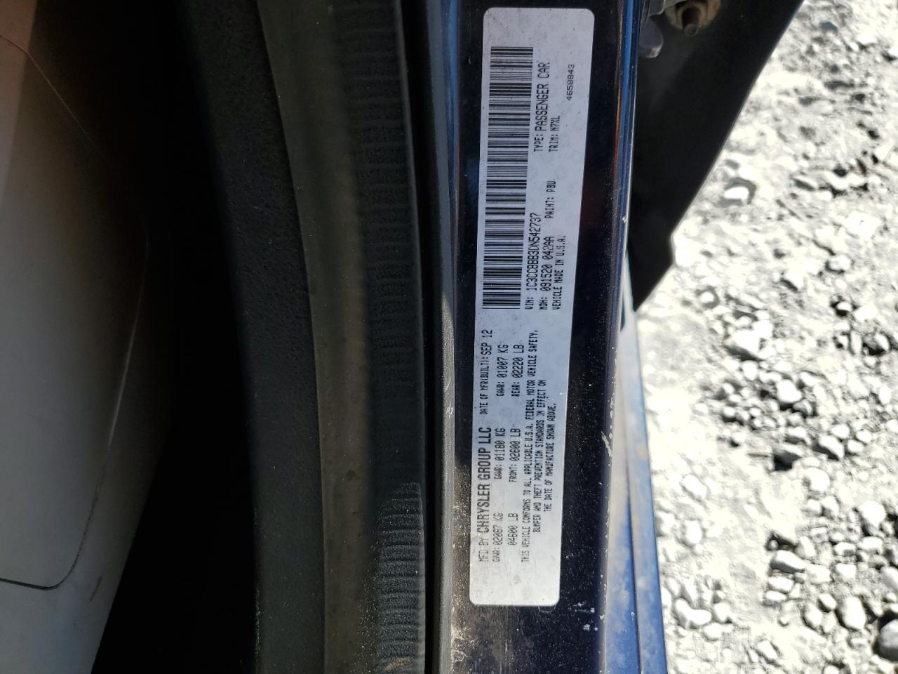 2013 Chrysler 200 Touring VIN: 1C3CCBBB3DN542737 Lot: 93174815