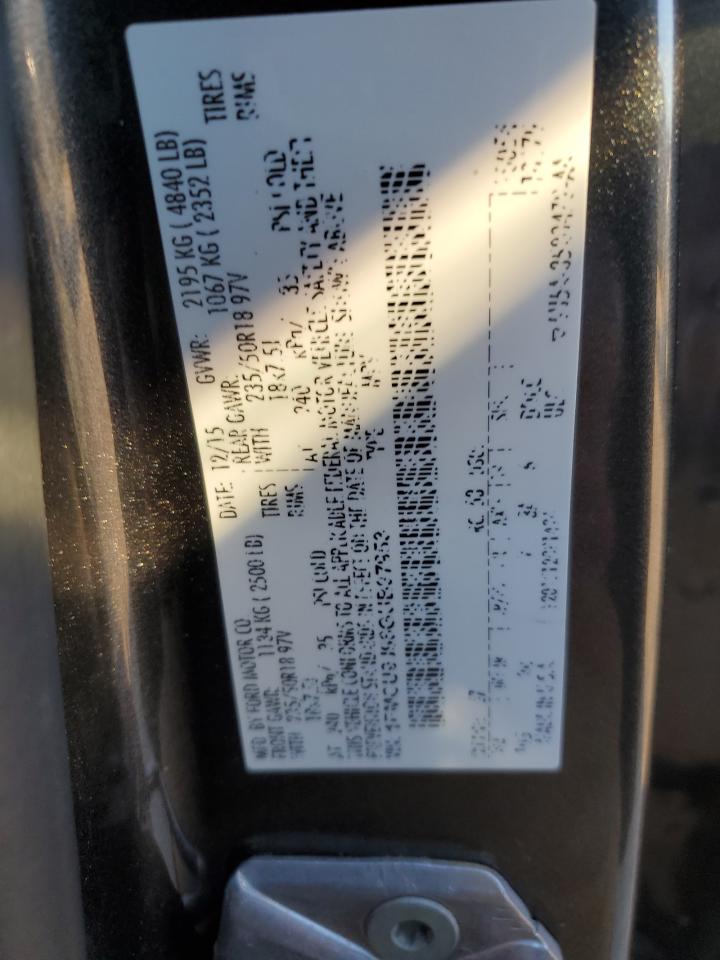 2016 Ford Escape Titanium VIN: 1FMCU9J96GUB97953 Lot: 93016265