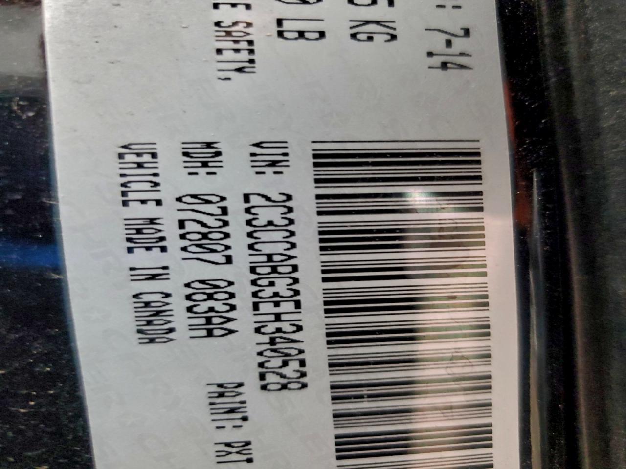 2014 Chrysler 300 S VIN: 340528 Lot: 91743945