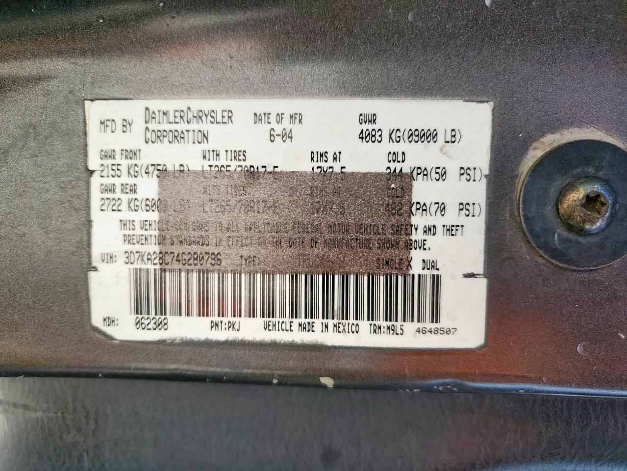 2002 Dodge Ram 1500 VIN: 3D7HA18N82G131994 Lot: 92327525