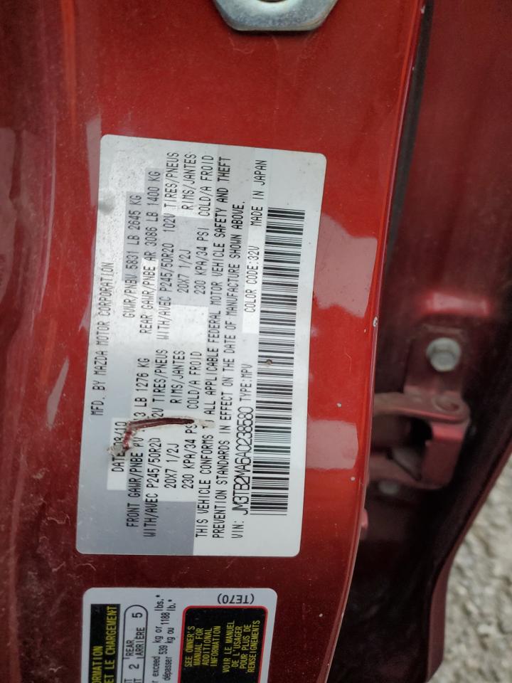 2010 Mazda Cx-9 VIN: JM3TB2MA6A0238580 Lot: 93339415