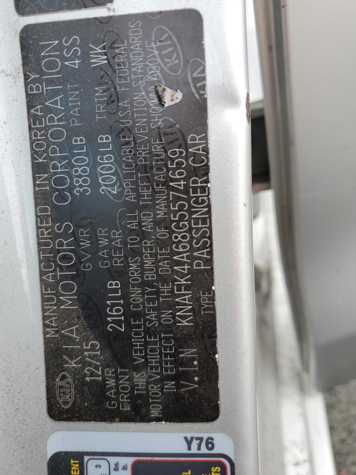 2016 Kia Forte Lx VIN: KNAFK4A68G5574659 Lot: 91697345