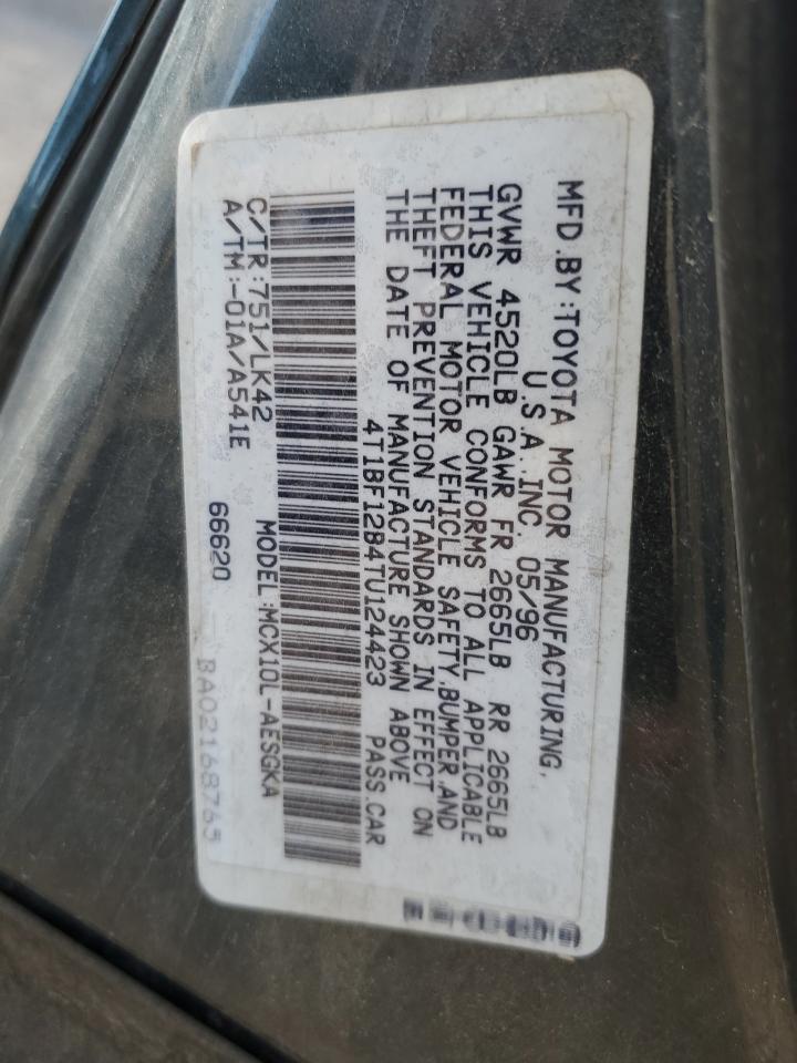 1996 Toyota Avalon Xl VIN: 4T1BF12B4TU124423 Lot: 92372545