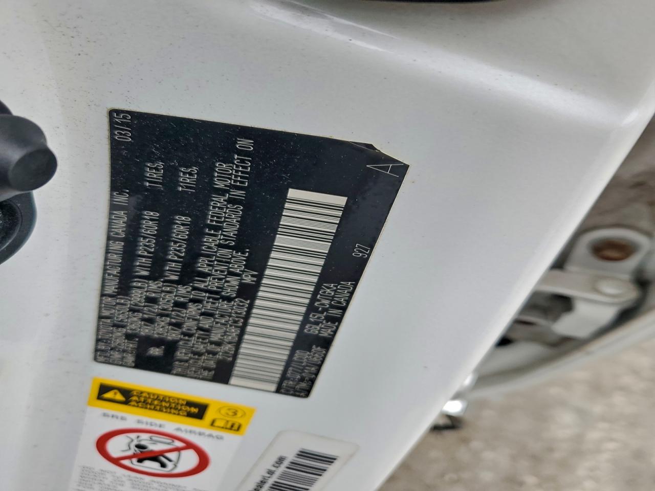 2015 Lexus Rx 350 Base VIN: 2T2BK1BA8FC313032 Lot: 93503825