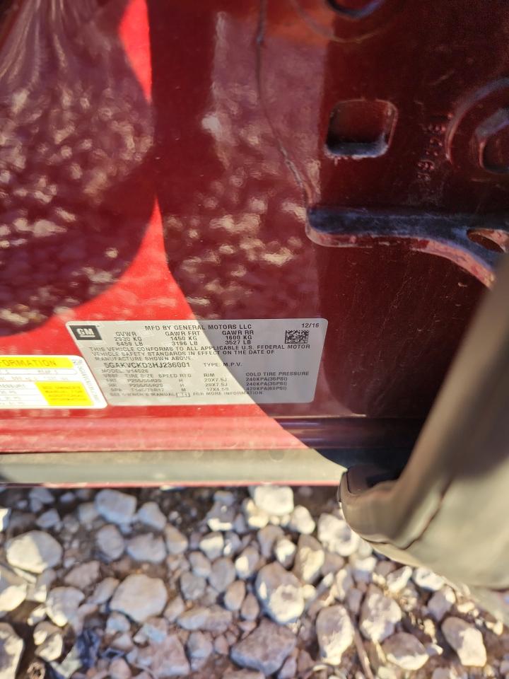 2017 Buick Enclave VIN: 5GAKVCKD3HJ236001 Lot: 90849565