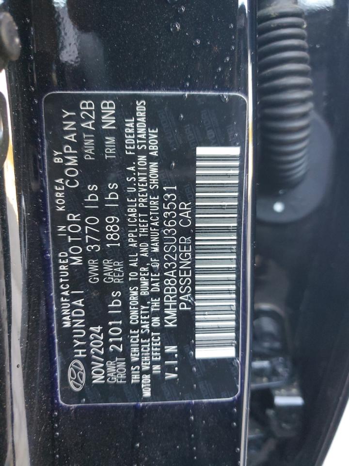 2025 Hyundai Venue Se VIN: KMHRB8A32SU363531 Lot: 93381495