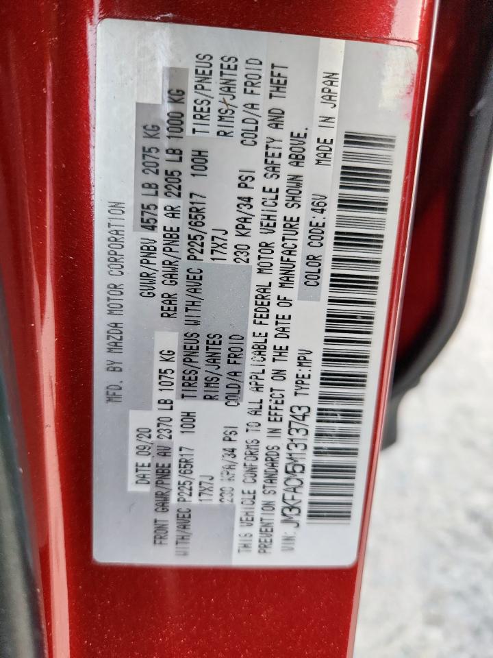 2021 Mazda Cx-5 Touring VIN: JM3KFACM5M1313743 Lot: 92181955