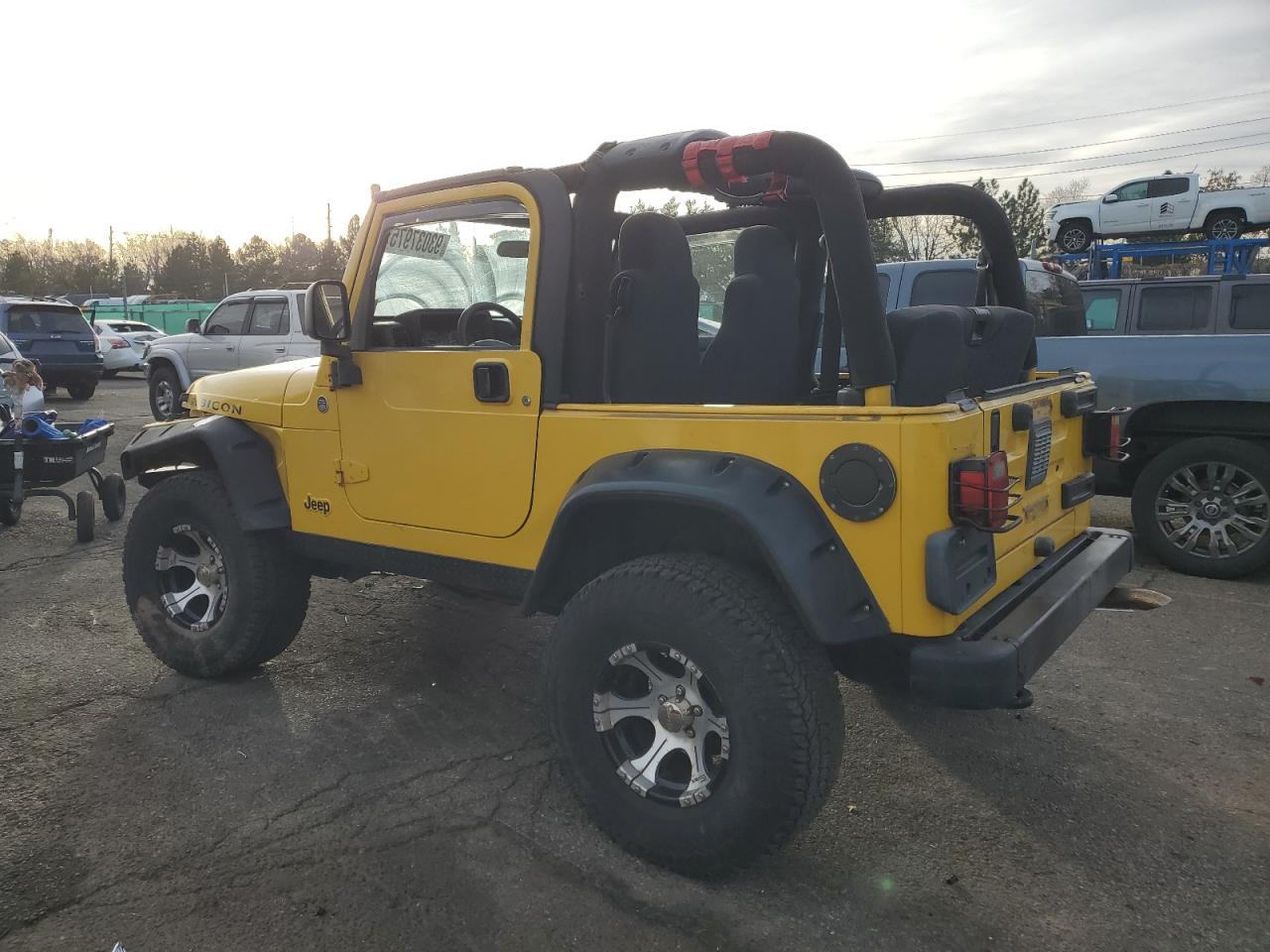 2005 Jeep Wrangler / Tj Rubicon yellow null gas 1J4FA69S05P384188 photo #3