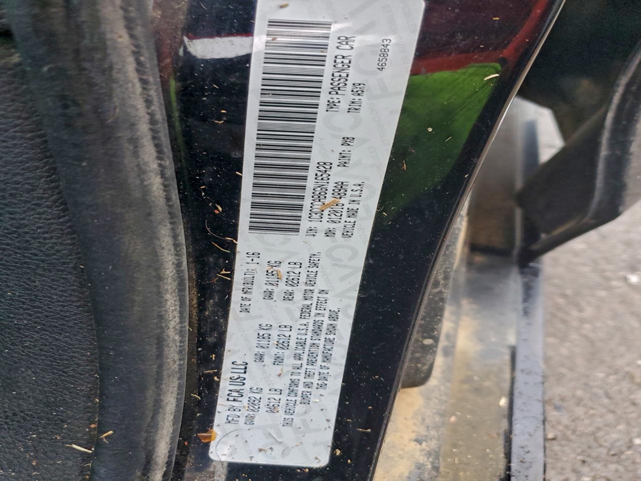 2016 Chrysler 200 Limited VIN: 1C3CCCAB6GN165428 Lot: 93416665