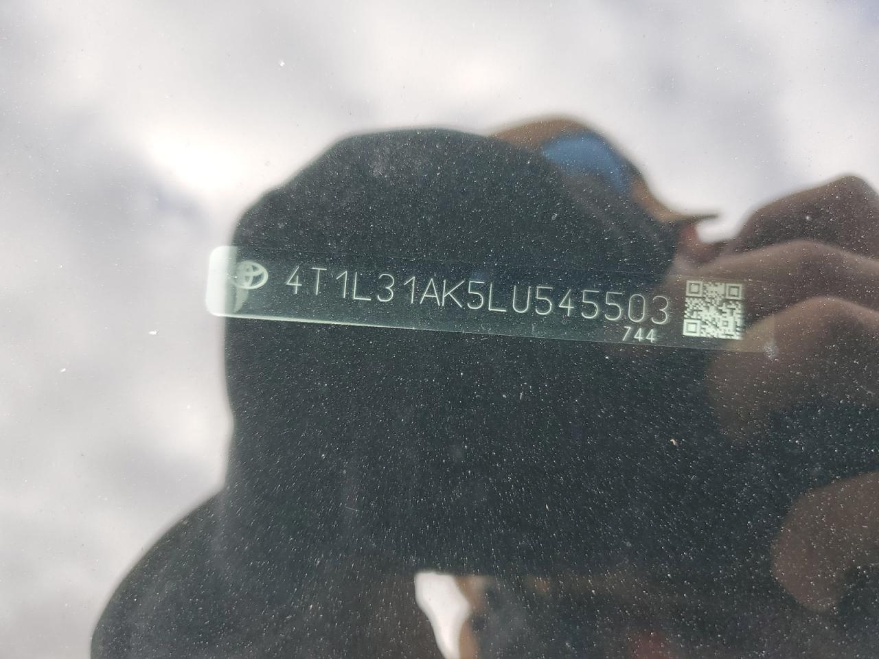 2020 Toyota Camry Le VIN: 4T1L31AK5LU545503 Lot: 93384775