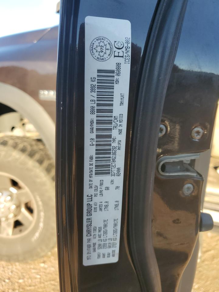 2010 Dodge Ram 2500 VIN: 3D7TT2CT0AG186292 Lot: 91187695