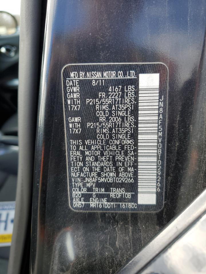 2011 Nissan Juke S VIN: JN8AF5MV0BT029266 Lot: 93673885