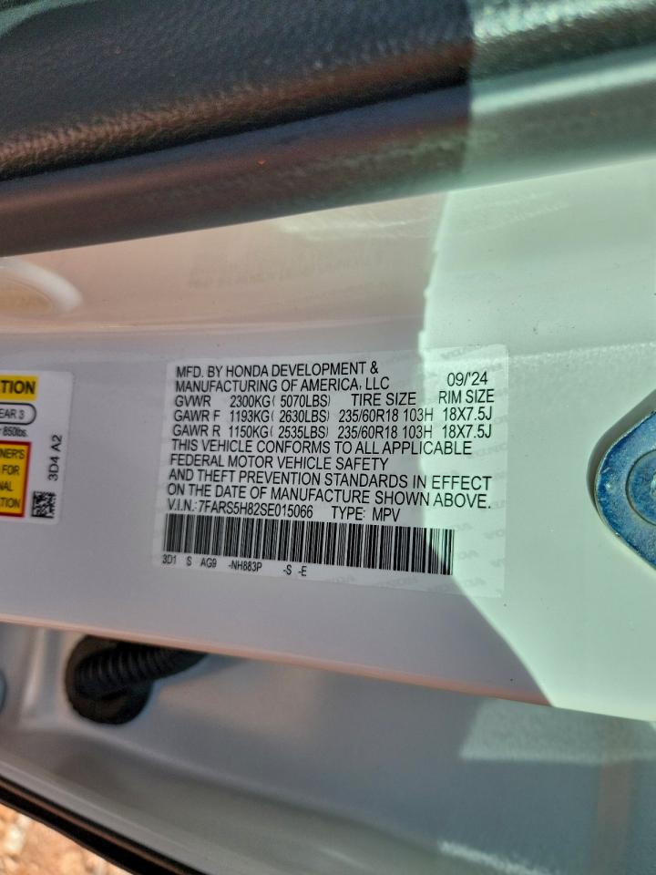 2025 Honda Cr-V Sport-L VIN: 7FARS5H82SE015066 Lot: 94573205