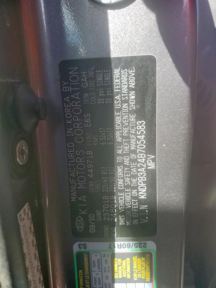 2011 Kia Sportage Lx VIN: KNDPB3A24B7054583 Lot: 85433345