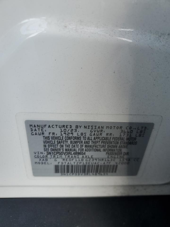 2024 Nissan Kicks Sr VIN: 3N1CP5DV3RL489654 Lot: 93812805