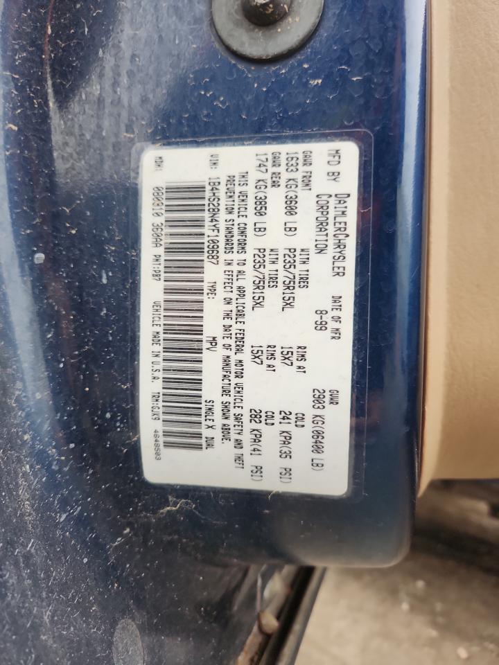 2000 Dodge Durango VIN: 1B4HS28N4YF109687 Lot: 92451775