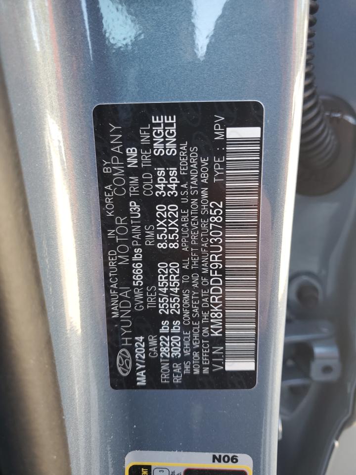 2024 Hyundai Ioniq 5 Limited VIN: KM8KRDDF9RU307852 Lot: 92661775