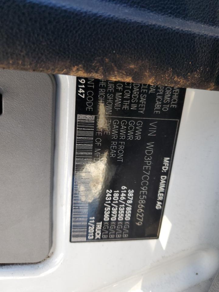 2014 Mercedes Benz Sprinter Ambulance VIN: WD3PE7CC9E5866279 Lot: 92924985