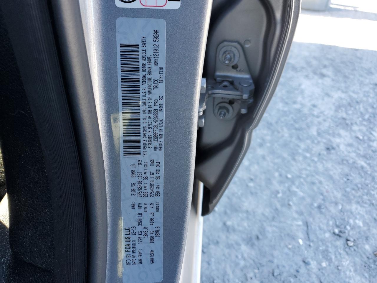 2020 Ram 1500 Big Horn/Lone Star VIN: 1C6RRFFG9LN230669 Lot: 89884755