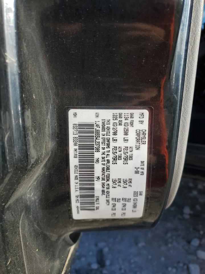 1998 Jeep Cherokee Sport VIN: 1J4FJ68S5WL237309 Lot: 92902415