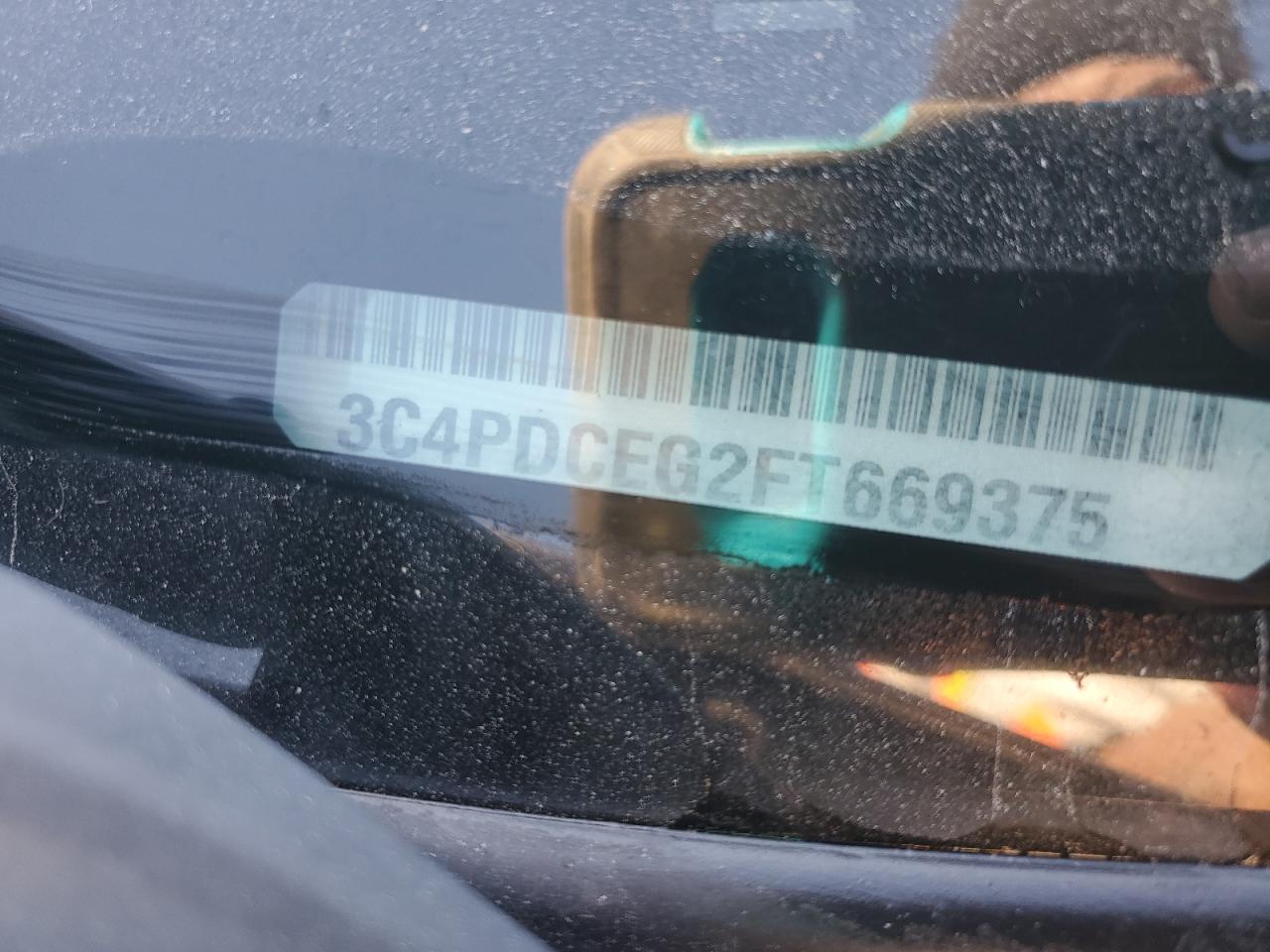 2015 Dodge Journey R/T VIN: 3C4PDCEG2FT669375 Lot: 91590695