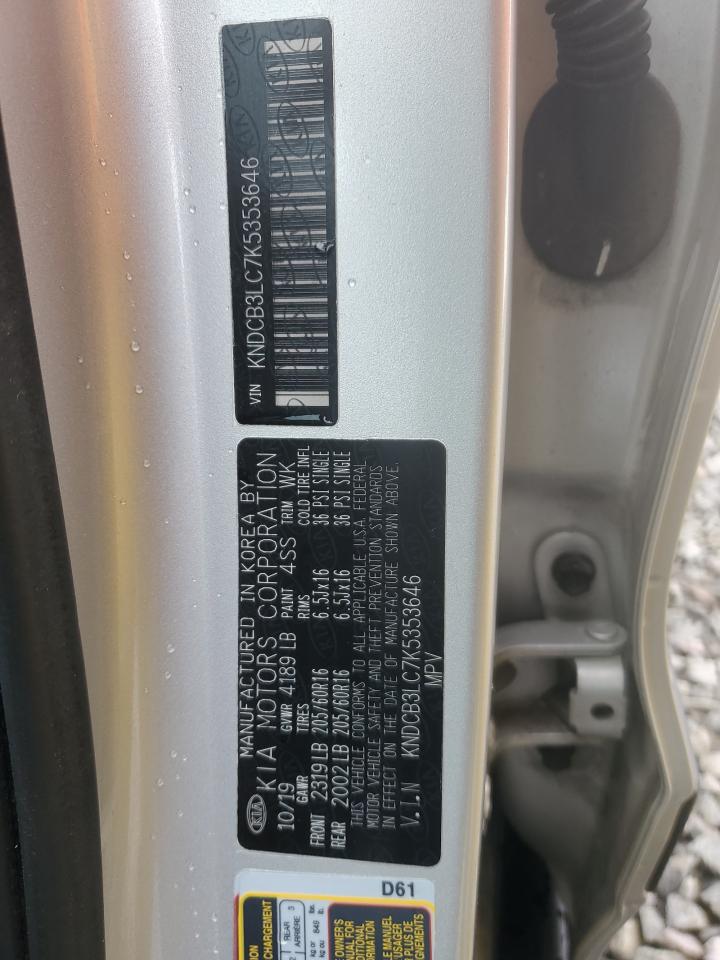 2019 Kia Niro Fe VIN: KNDCB3LC7K5353646 Lot: 93511495