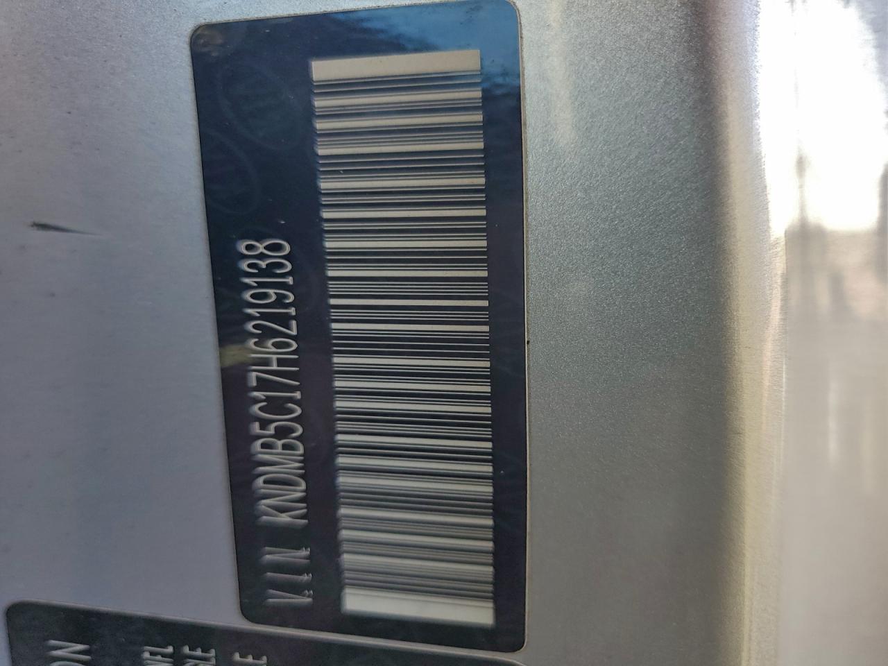 2017 Kia Sedona Lx VIN: KNDMB5C17H6219138 Lot: 94525245