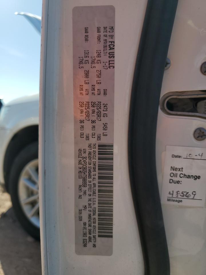 2017 Dodge Journey Sxt VIN: 3C4PDCBG5HT588958 Lot: 91594695