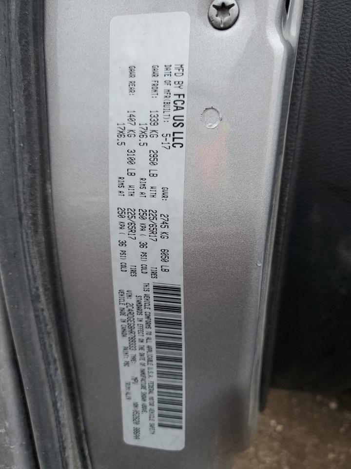 2017 Dodge Grand Caravan Gt VIN: 2C4RDGEG8HR789333 Lot: 93234235