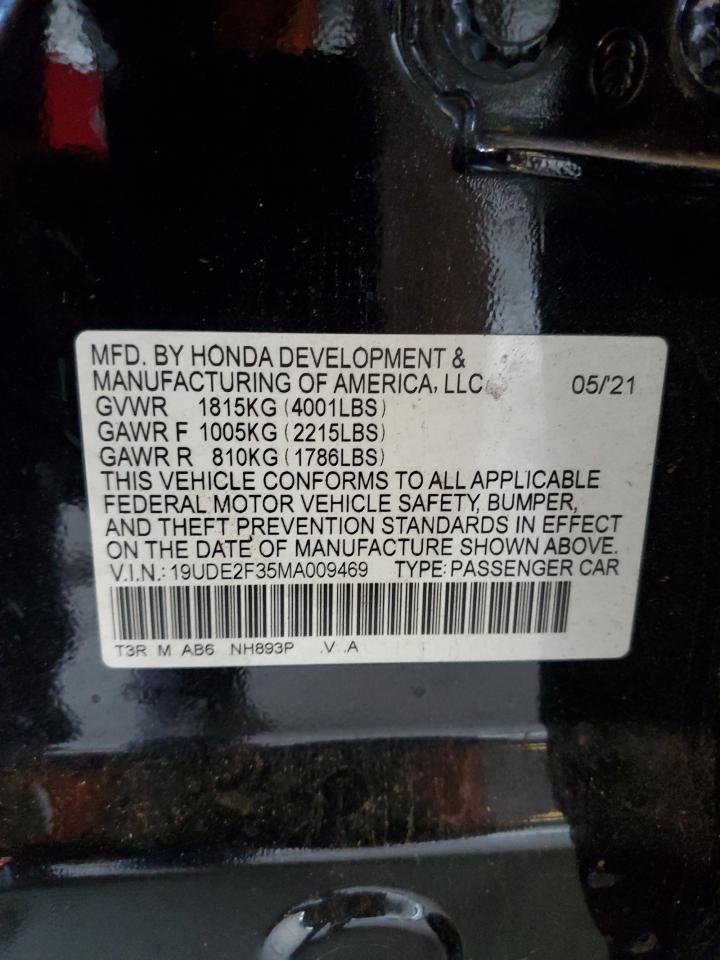 2021 Acura Ilx VIN: 19UDE2F35MA009469 Lot: 90754685