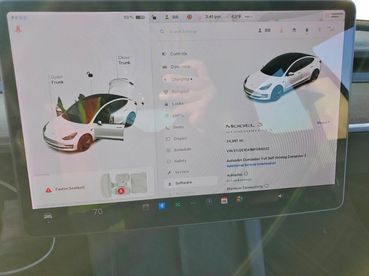 2021 Tesla Model 3 VIN: 5YJ3E1EA1MF094032 Lot: 93923395