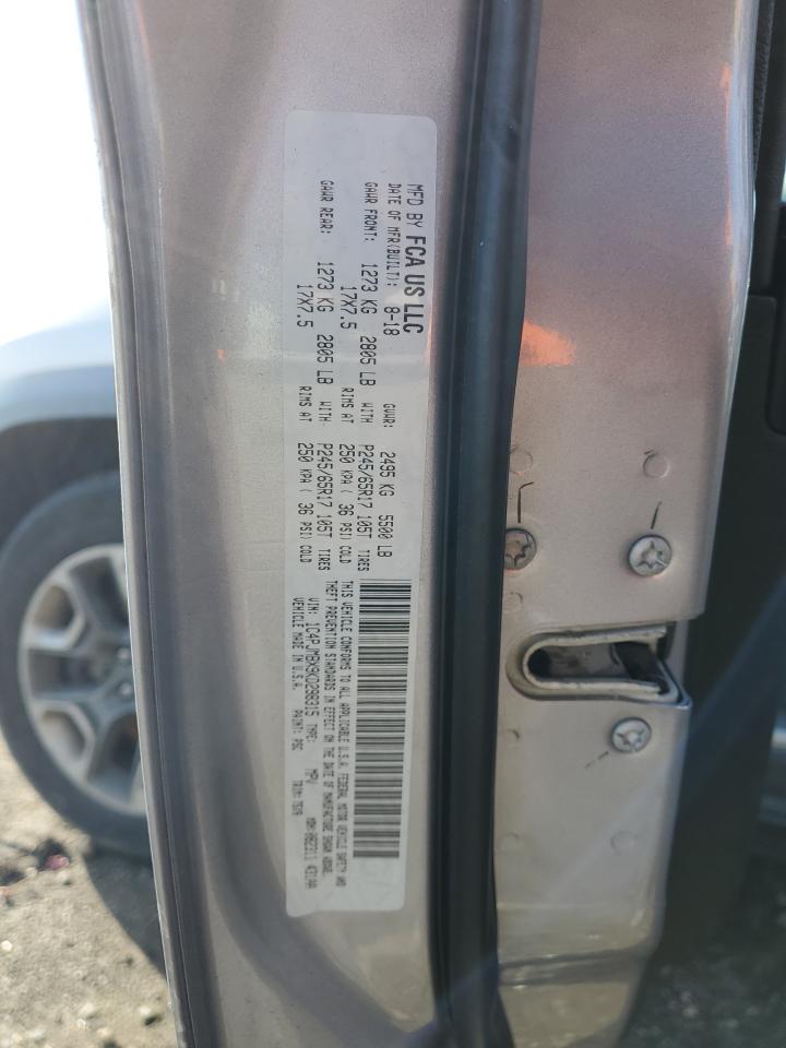 2019 Jeep Cherokee Trailhawk VIN: 1C4PJMBX9KD298315 Lot: 91186445