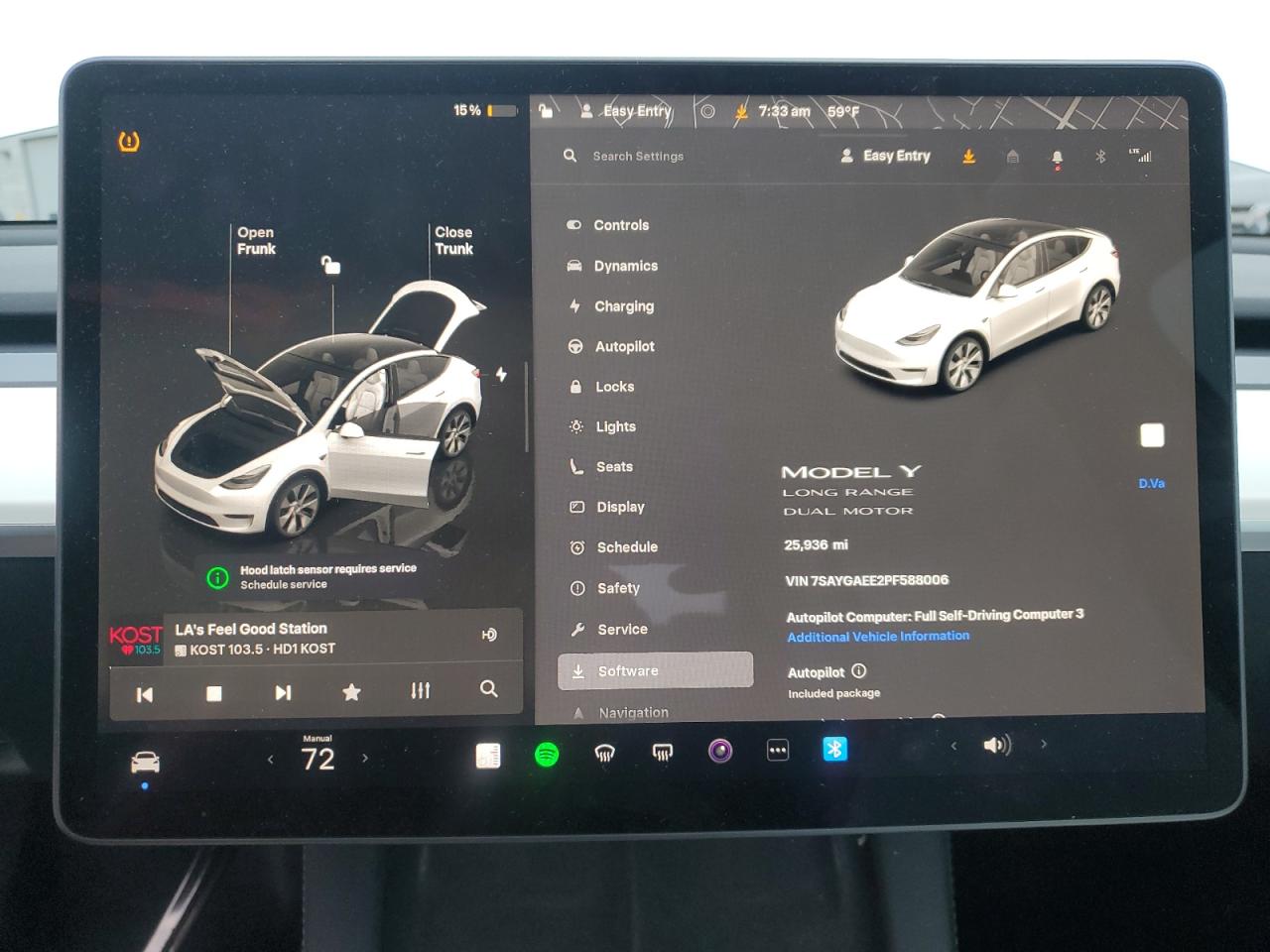 2023 Tesla Model Y VIN: 7SAYGAEE2PF588006 Lot: 90935785