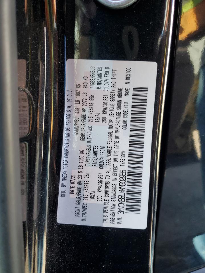 2021 Mazda Cx-30 Select VIN: 3MVDMBBLXMM302955 Lot: 91130035