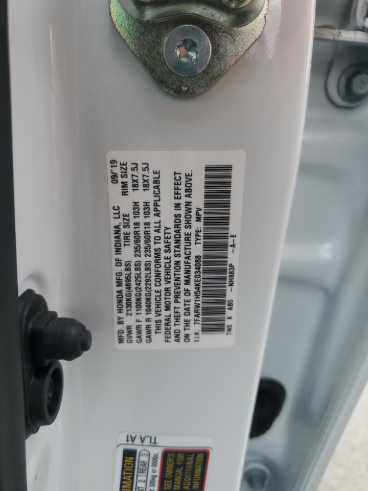 2019 Honda Cr-V Ex VIN: 7FARW1H54KE034088 Lot: 92316035