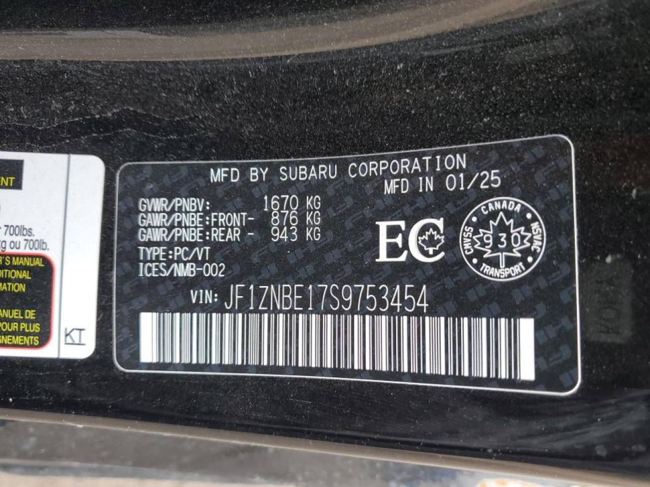 2025 Toyota Gr 86 Premium VIN: JF1ZNBE17S9753454 Lot: 92084475