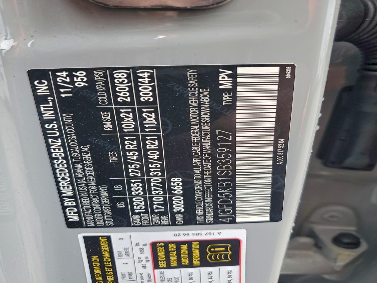 4JGFD5KB1SB359127 2025 Mercedes-Benz Gle Coupe 450 4Matic