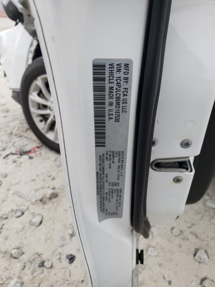 2021 Jeep Cherokee Latitude VIN: 1C4PJLCB6MD187530 Lot: 91935225