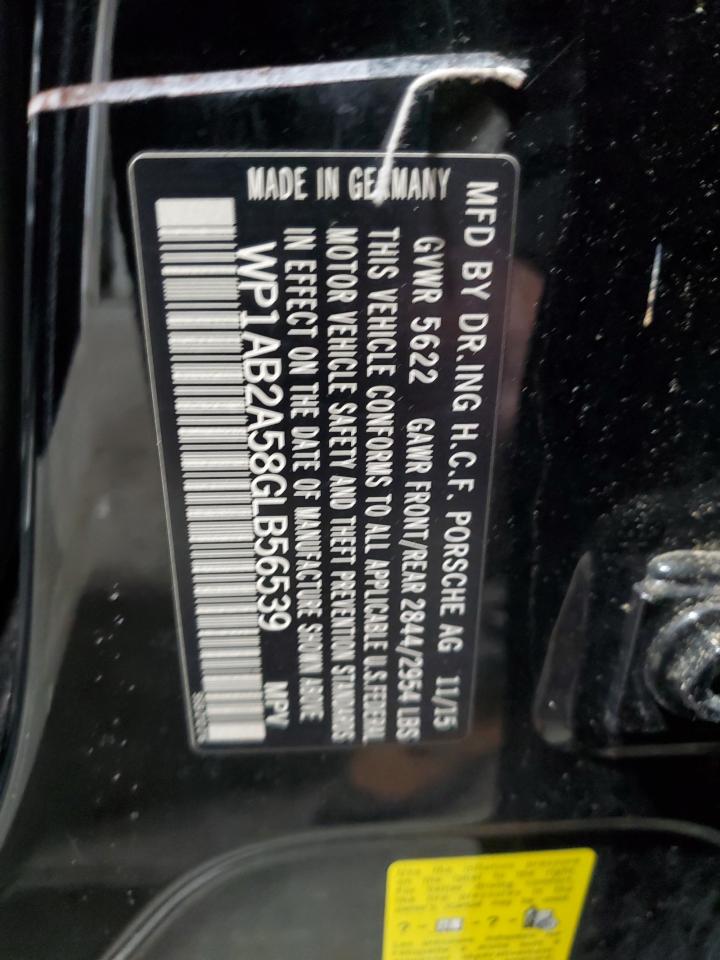 2016 Porsche Macan S VIN: WP1AB2A58GLB56539 Lot: 93387935